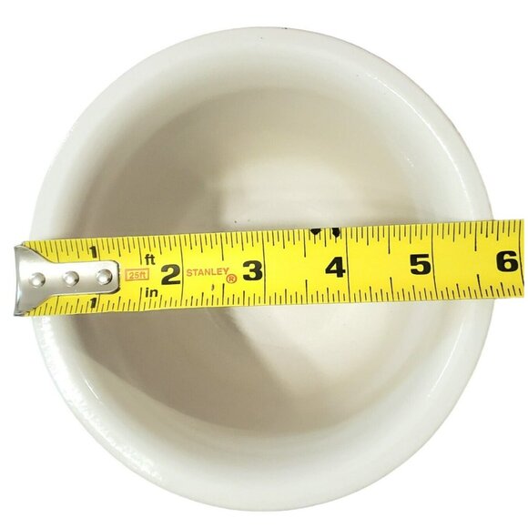 Robinson Ransbottom Pottery White Bowl Serving Dish Heavy Planter Pot Container - Picture 9 of 9